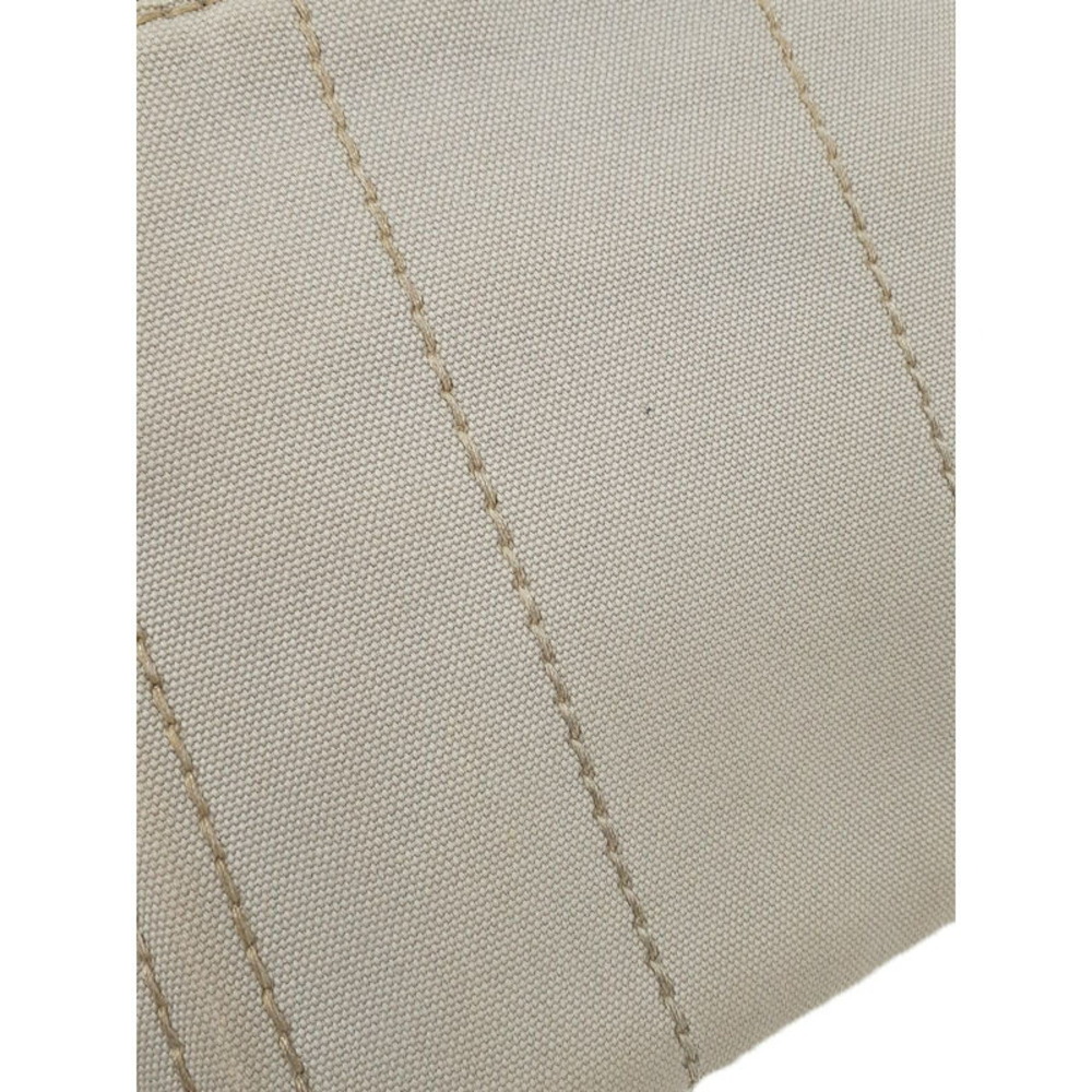 Prada Canapa 2way Tote Bag Canvas White - Picture 9 of 9